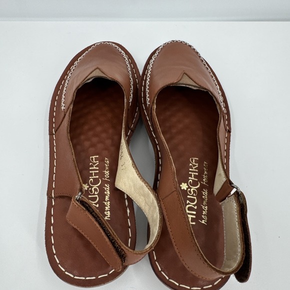 ANUSCHKA BROWN LEATHER Sandals SZ EU 37/US 6-6.5 WOMENS NEW Lightweight & Comfy - Picture 5 of 12
